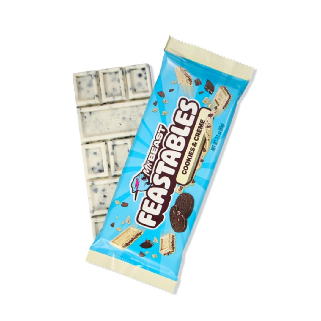Wonderbox MrBeast Feastables Cookie & Cream X2 - Imagen 3
