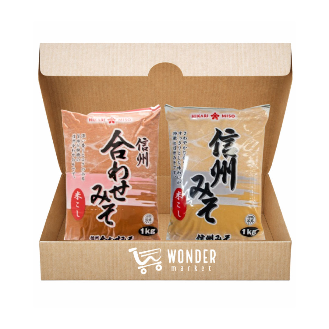 Wonderbox Pasta Refrigerada de Miso Rojo y Blanco