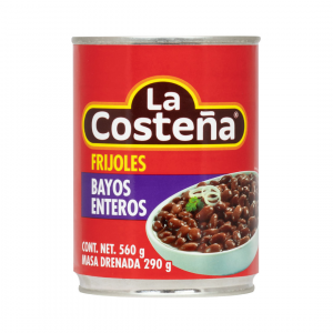 frijoles bayos enteros en lata