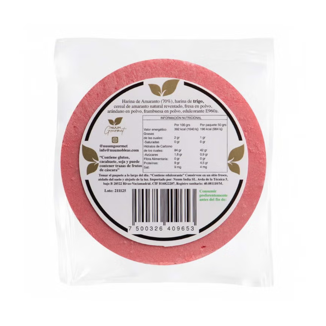 Nuum gourmet - Obleas de amaranto sabor frutos rojos - Imagen 3